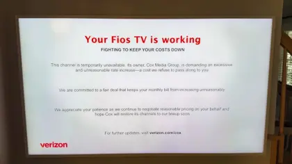 📺 Verizon TV (FiOS) Customer with Fox Blacked Out?