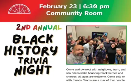 🗃️ Join us for the 2nd annual Black History Trivia Night on February 23