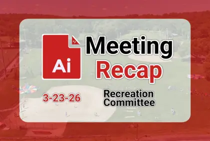 ๐พ Recreation Committee 3-23-26 AI Recap