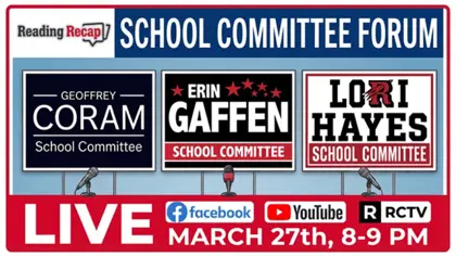 🎙️ Reading Recap School Committee Candidates Forum Tonight at 8PM