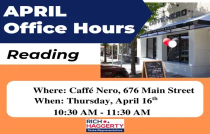 🕙 Rep. Rich Haggerty Office Hours Today