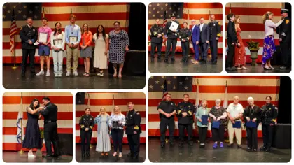 📛 Reading Police & Fire Badge Pinning Ceremony Photos