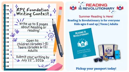 📖 Summer is for Reading and Writing with the Reading Public Library