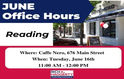 🕙 Rep. Rich Haggerty Office Hours Today