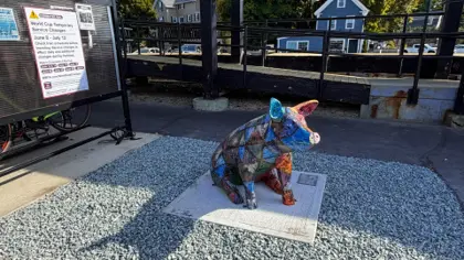 🎨 Public Art Installation Featuring “Patches the Pig” Unveiled at Haven Depot