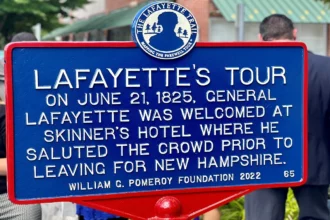 Lafayette's Tour Marker Reading MA