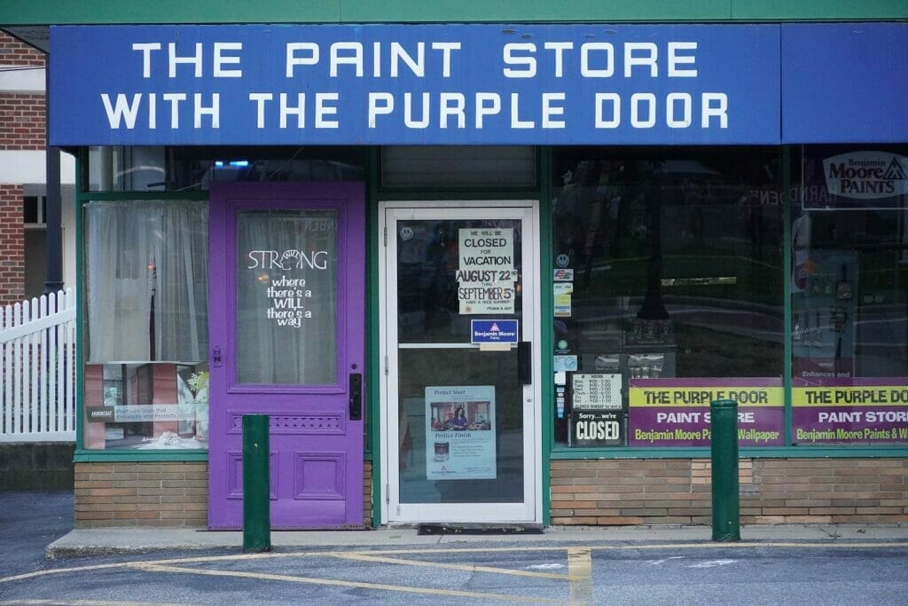 The Paint Store with the Purple Door
