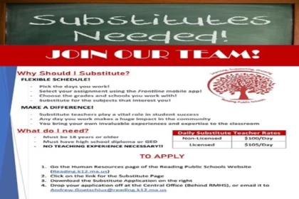 Substitute Teachers Needed