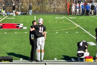 Rockets Quarterback James Murphy after his final incomplete pass of the year.