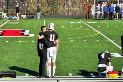 Rockets Quarterback James Murphy after his final incomplete pass of the year.