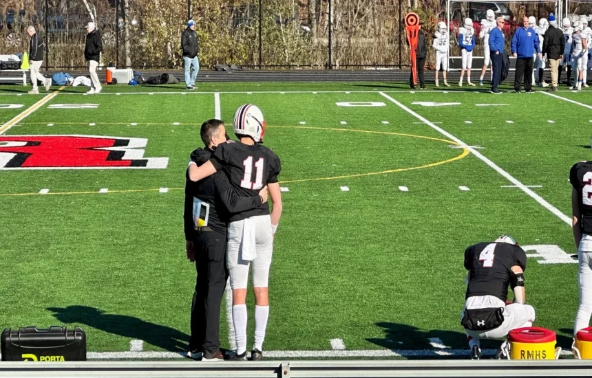 Rockets Quarterback James Murphy after his final incomplete pass of the year.