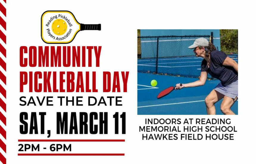 Community Pickleball Day March Reading MA