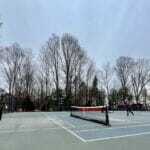 Pickleball players at Washington Park