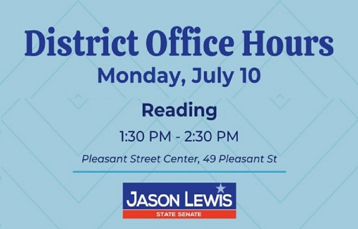 Recapping Everything in Reading, MA 🕜 Senator Jason Lewis Office Hours