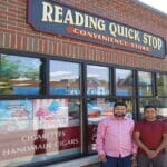 Reading Quick Stop's new owners Mohammad Kamal (left) and Zahidul Islam (right).