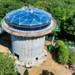 The Auburn Street Water Tower in August 2023