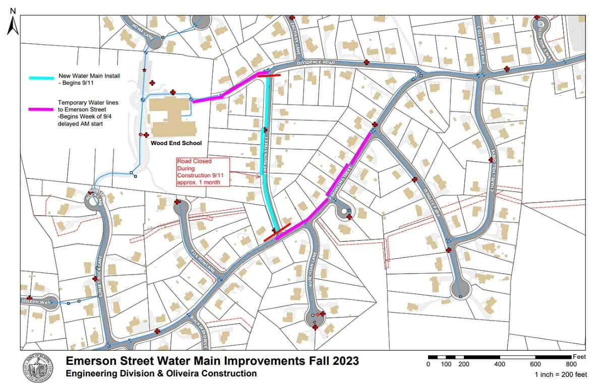 🚰 Emerson Street Water Main Improvements Today