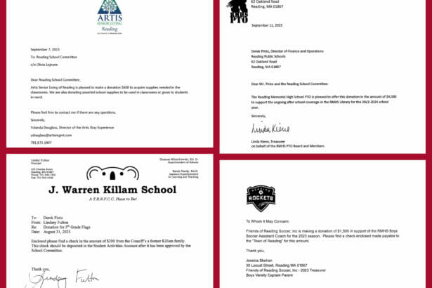 Pages 9, 11, 13 and 15 from the September 18th School Committee packet.