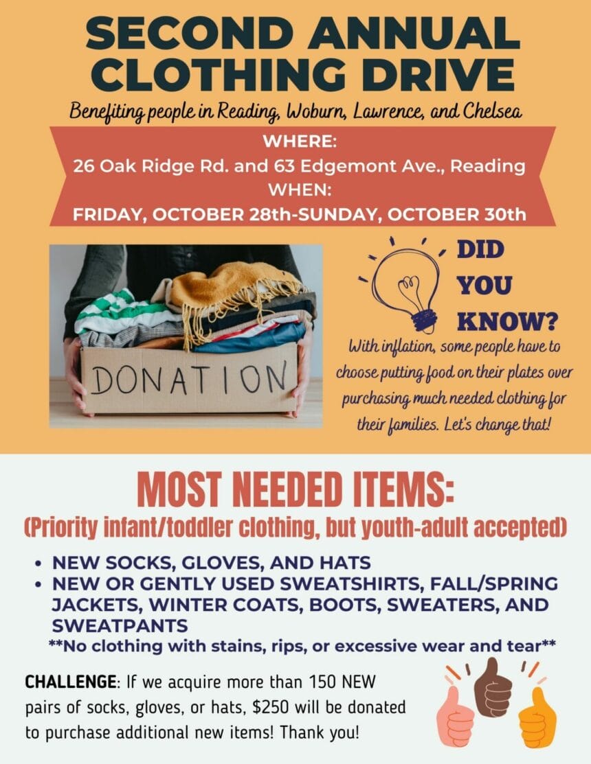 👕 Second Annual Clothing Drive Starts Today
