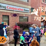 Haven Street during downtown Trick or Treat 2022