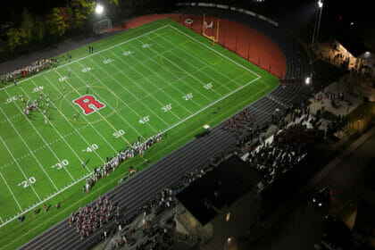 Aerial view from Reading vs Arlington on 10-6-23