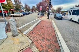 The crosswalk in question outside of CVS