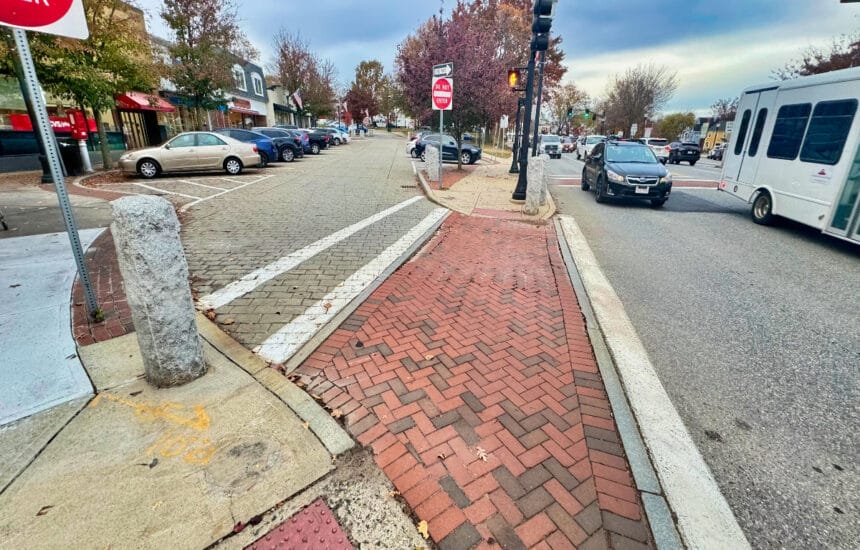 The crosswalk in question outside of CVS