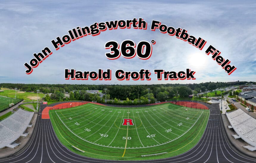 John Hollingsworth Football Field & Harold Croft Track - 360° Rotatable Drone Photo - September 2023