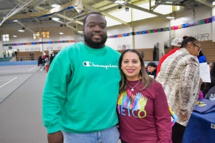 Reading METCO Director Kurtis Martin and Milly Arbaje-Thomas, President & CEO, METCO, Inc.