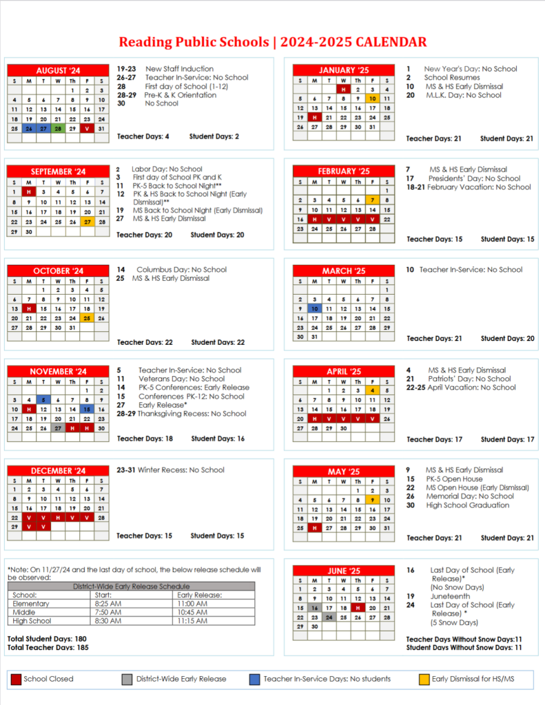 2024-2025 Calendar RPS