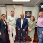 Select Board members (L-R) Melissa Murphy, Christopher Haley, Carlo Bacci, Karen Gately Herrick and Mark Dockser